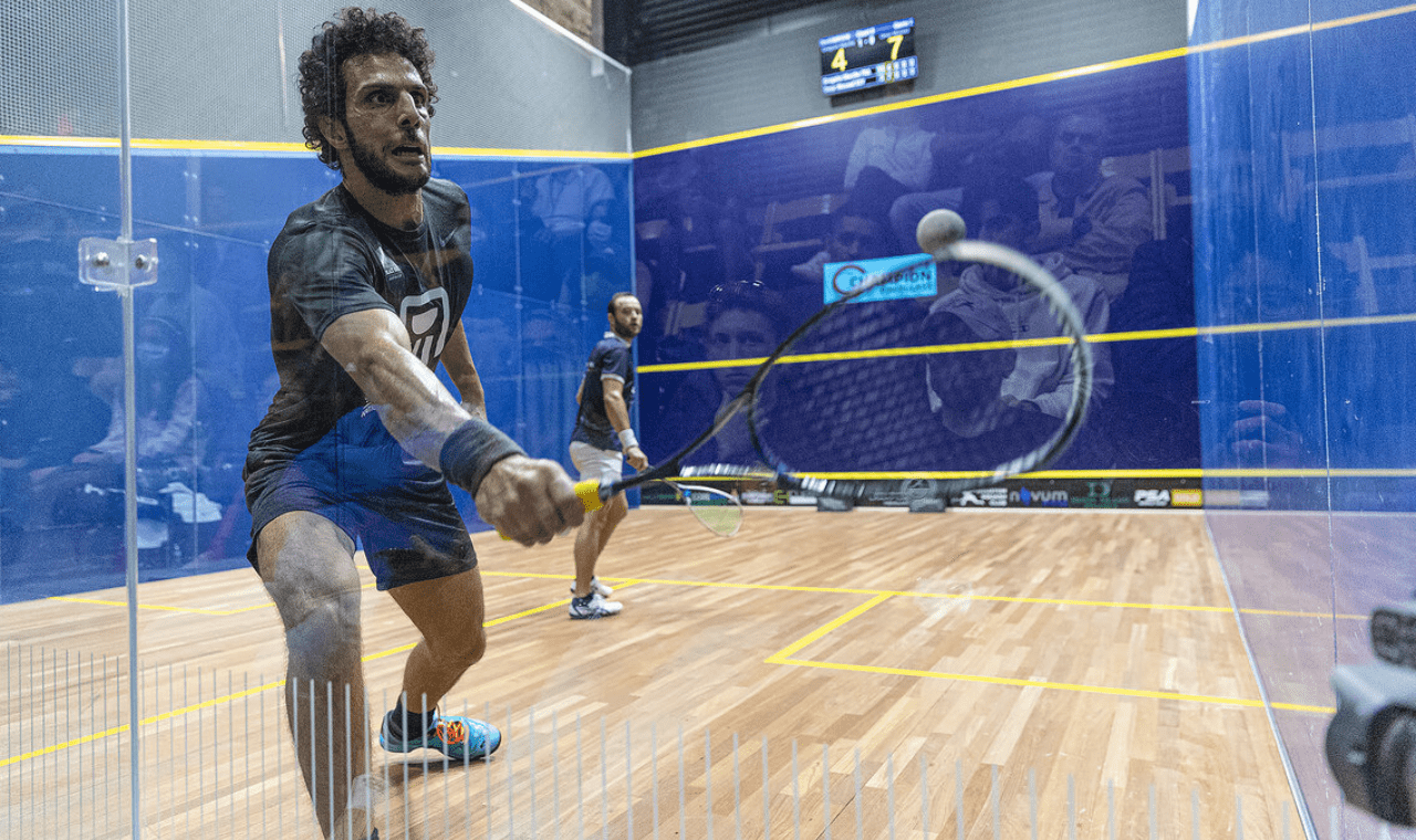 Houston Open 2022 Rd 2 Marche v Mosaad SQUASHTV
