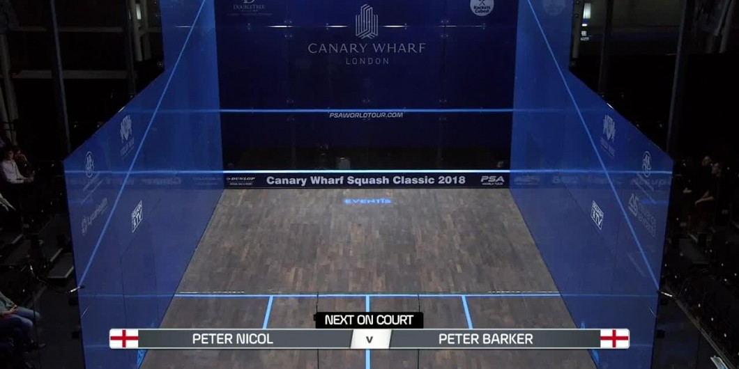 Canary Wharf Squash Classic 2018 Men' Exhibition Barker v Nicol