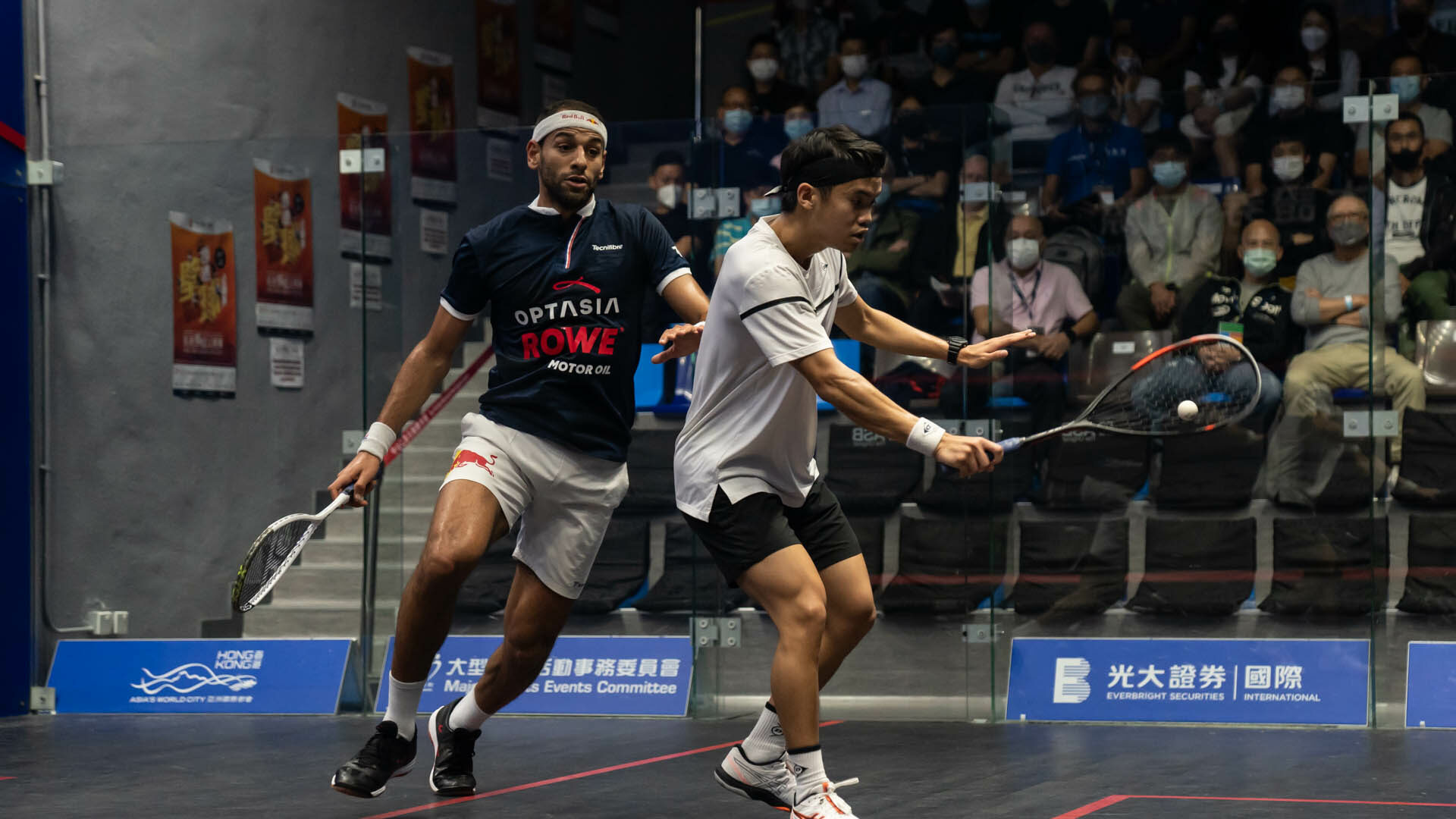 Ng v Mo.ElShorbagy Everbright Securities International Hong Kong Squash Open 2022 Rd2