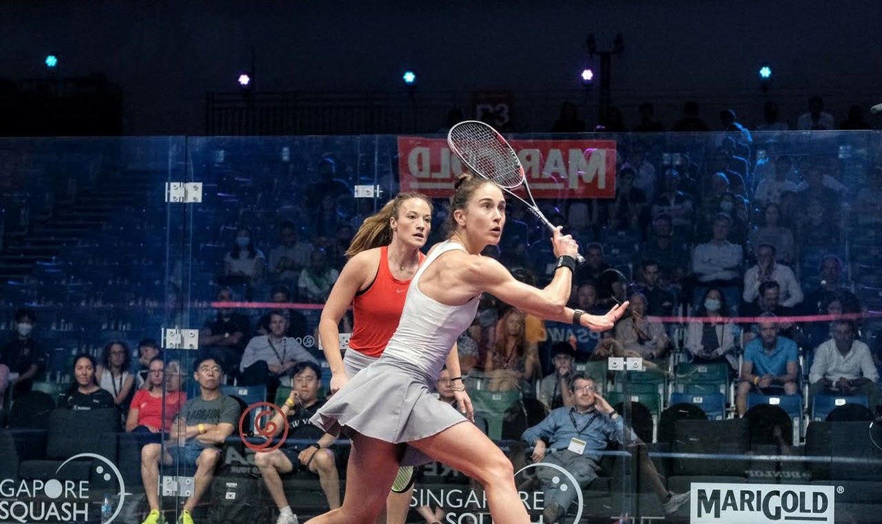 MARIGOLD Singapore Squash Open 2022 Gilis v Fiechter Round 2