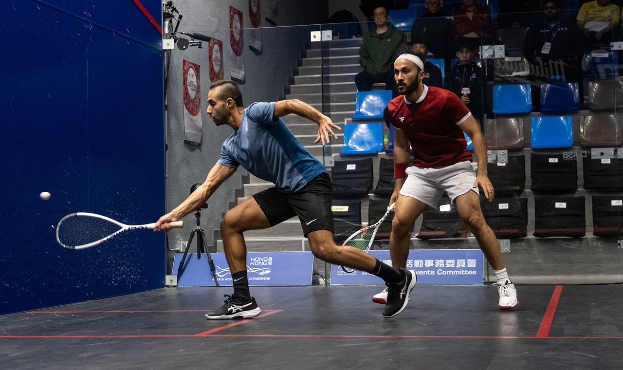 Round 1 Shahjahan Khan v Karim El Hammamy SQUASHTV
